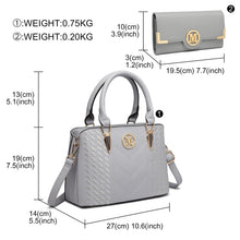 Carica l'immagine nel visualizzatore di Gallery, Miss Lulu Borsa Mano Donna Elegante, Borse Università Tracolla Regolabile, PU Pelle Impermeabile, Molte Tasche Scomparti, Tote Bag Borsetta Grande Lavoro