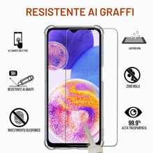 Carica l'immagine nel visualizzatore di Gallery, iVoler Cover per Samsung Galaxy A23 5G, Antiurto Custodia con Paraurti in TPU Morbido e 3 Pezzi Pellicola Vetro Temperat