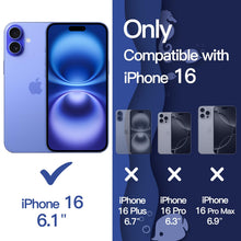 Carica l'immagine nel visualizzatore di Gallery, JETech Cover Ondulata per iPhone 16, Blu Oltremare