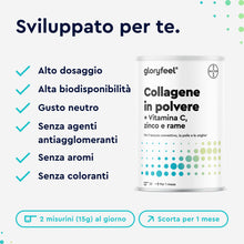 Carica l'immagine nel visualizzatore di Gallery, Collagene in Polvere, Collagene puro 500 g, 12500 mg di idrolizzato di collagene, Peptidi di Collagene di marca GELITA A