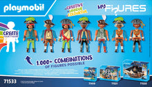 Carica l'immagine nel visualizzatore di Gallery, PLAYMOBIL Pirates 71533 MyFigures: Pirati, Montaggio Creativo di Personaggi Pirati Personalizzati, Incluso Mappa del Tes