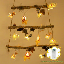 Carica l'immagine nel visualizzatore di Gallery, Bigzom Catena luminosa a LED con motivo animale, bianco caldo