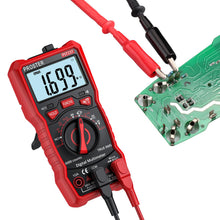 Carica l'immagine nel visualizzatore di Gallery, Proster Multimetro Digitale 6000 Conta 10A 600V TRMS Auto Range con Supporto Posteriore Rilevatore NCV Misuratore di Tensione Corrente DC AC Temperatura Capacità Resistenza Diodo Tester di Continuità