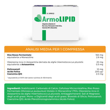 Carica l'immagine nel visualizzatore di Gallery, Armolipid 30 Compresse, Integratore Alimentare con Riso Rosso Fermentato, Acido Folico, Policosanoli, Coenzima Q10 e Ast