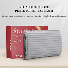 Carica l'immagine nel visualizzatore di Gallery, LEIVESTE-Borsa Acqua Calda Elettrica in Velluto, Scaldino Elettrico Ricaricabile Morbido per Mani e Corpo –,Boule Acqua 