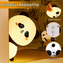 Carica l'immagine nel visualizzatore di Gallery, BORDEAG Luce Notturna Bambini, Lampada Notturna con Timer, Touch, Neonato, Panda, Ricaricabile per Ragazzi Ragazze