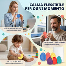 Carica l'immagine nel visualizzatore di Gallery, 12 Pezzi Fidget Toys Sensory Stones Gioco Antistress, Pietra Sensoriale Antistress, Anti Stress per Ansia, Giochi Sensor