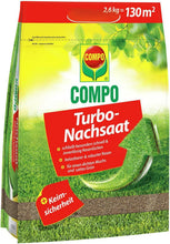 Carica l'immagine nel visualizzatore di Gallery, COMPO Turbo Reseeding - Semi per prato a germinazione rapida - Semi per prato di prima qualità con sicurezza di germinazione - 2,6 kg per 130 m²