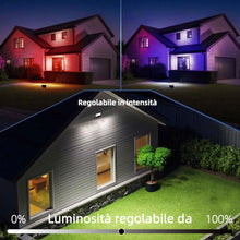 Carica l'immagine nel visualizzatore di Gallery, iLC LED Faretto Esterno 80W, equivalente a 800W, Cambio Colore Rgbw, 16 Milioni Colori, Raggruppamento, Timer 8000 lumen