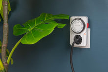 Carica l'immagine nel visualizzatore di Gallery, GARZA Presa Timer Analogico Giornaliero 24 Ore, Programmatore per Interni