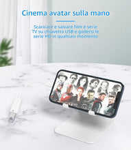 Carica l'immagine nel visualizzatore di Gallery, Adattatore USB per iPhone 14 Pro per Lightning a USB-A femmina sdoppiatore OTG 3.0 cavo chiavetta esterna lettore card p