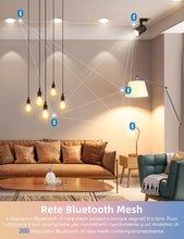 Carica l'immagine nel visualizzatore di Gallery, Aigostar Mesh - Lampadina connessa Bluetooth Mesh A60 12W, lampadina collegata Alexa E27 LED 1150LM RGB &amp; 2700K-6500K, l
