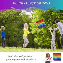Carica l'immagine nel visualizzatore di Gallery, Silicone Push Bubble Sensory Pop Fidget Toy, Durevole Giocattolo Arcobaleno per Antistress, Giocattolo Sensoriale per Al