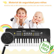 Carica l'immagine nel visualizzatore di Gallery, Pianola Tastiera 37 Tasti Scuola Media Bambini con Microfono, Shayson Elettronica Musicale Tastiera Strumento Multifunzione, Portatile, Educativo, Regalo per Ragazzi Ragazze 3+ Anni