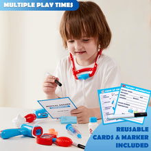 Carica l'immagine nel visualizzatore di Gallery, Play-Act Valigetta Dottore Bambinim,Kit Dottore Giocattolo per Bambini Kit Medico Giocattolo con Stetoscopio, Ki t Dottor e Bambino,Gioco di Ruolo Gioco Educativo Regalo Bambini di 3, 4, 5, 6, 7