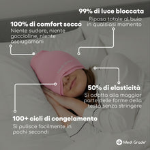 Carica l'immagine nel visualizzatore di Gallery, Medi Grade Cuffia Emicrania in Gel Refrigerante a Copertura Totale, Rosa