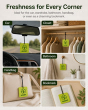 Carica l'immagine nel visualizzatore di Gallery, Profumatore Auto, 4 Pezzi Diffusore Profumo Macchina con Sostanze Attive, Deodorante Intenso per Auto che Elimina Odori