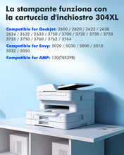 Carica l'immagine nel visualizzatore di Gallery, Heroil 304XL Nero e Colore 304 XL Cartucce d'inchiostro Rigenerato per HP 304 XL Nero e Colore per HP DeskJet 2600 2620 2630 3700 3720 3730 3750 3760 3762 3764 Envy 5000 5010 5020 5030 5032 (2-Pack)