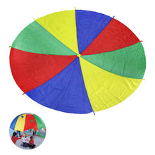 Carica l'immagine nel visualizzatore di Gallery, Ballery Paracadute color arcobaleno, 2M Paracadute da Gioco Arcobaleno da Gioco Set con 8 Maniglie per Bambini Attività 