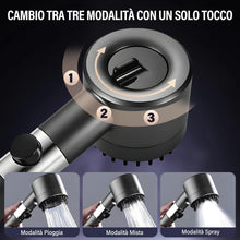 Carica l'immagine nel visualizzatore di Gallery, Doccino per Doccia, Doccino Filtrante 3 Modi Funzione&amp;1.5m Tubo Doccia&amp; 6 cartucce sostituibili,Soffione Doccia Alta Pre