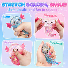 Carica l'immagine nel visualizzatore di Gallery, 2 Pezzi Squeeze Giocattoli,Axolotl Squeezes Toy,Axolotls Squishy