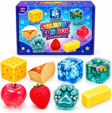 Carica l'immagine nel visualizzatore di Gallery, Squishy Box. 8 Pezzi Fun Box Squishies, Squeeze Toys, Antistress Palline, Rimbalzo Lento, Decorazione Scrivania, Regalo 