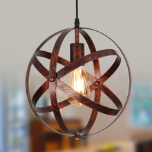 Carica l'immagine nel visualizzatore di Gallery, DELIPOP Lampadario a Sospensione E27, Vintage Lampada da Soffitto Globo