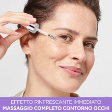 Carica l&#39;immagine nel visualizzatore di Gallery, L&#39;Oréal Paris Siero Contorno Occhi Revitalift Filler, Azione Rimpolpante e Anti-rughe, Con 2,5% di Acido Ialuronico+Caffeina, Con Applicatore Triplo Roller, 20 ml