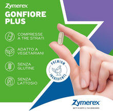 Carica l'immagine nel visualizzatore di Gallery, Zymerex GONFIORE PLUS 20 Compresse | Integratore alimentare | Probiotici e prebiotici | Gonfiore addominale | Equilibrio flora intestinale | Senza glutine e lattosio