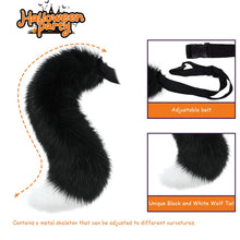 Carica l'immagine nel visualizzatore di Gallery, Ulikey Set da vestire coda di lupo di volpe, Orecchie di gatto in finta pelliccia di Halloween Set di costumi per bambin