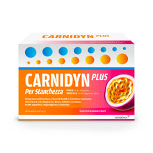 Carica l'immagine nel visualizzatore di Gallery, Carnidyn Plus Integratore Stanchezza, 20 Bustine da 5g, Passion Fruit