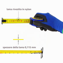 Carica l'immagine nel visualizzatore di Gallery, S&amp;R Metro a Nastro 10M x 25mm. Flessometro Professionale, Compatto e Resistente.