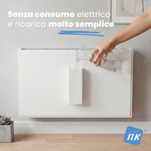Carica l'immagine nel visualizzatore di Gallery, NK Umidificatore per Radiatore Ceramica Bianco - Set 4 Dolomite Gancio