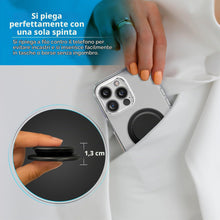 Carica l'immagine nel visualizzatore di Gallery, Encased Impugnatura magnetica pieghevole per telefono (compatibile con MagSafe), comodo supporto in silicone per iPhone 