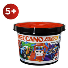 Carica l'immagine nel visualizzatore di Gallery, BANDAI - Meccano Junior Barile 150 pezzi - Kit di Costruzione 5 Modelli, 2 attrezzi, istruzioni, secchio con manico - Ki