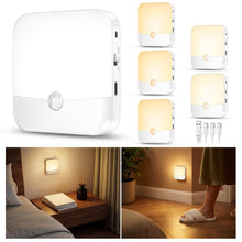 Carica l'immagine nel visualizzatore di Gallery, daphomeu 6Pezzi Luce LED Ricaricabile con Sensore di Movimento - Luce Sottopensile Cucina LED, Luce Notturna Senza Fili 