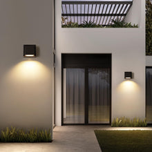 Carica l'immagine nel visualizzatore di Gallery, Comely 2 Pezzi Applique da Parete Esterno LED, Nero Lampada da Parete LED