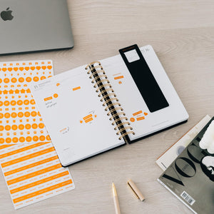 Kokonote: Agenda Giornaliera 2024-2025 Back to Black, Diario Scolastico A5 14,8x21 cm, Daily Planner 2024 2025 Muse, Agenda Universitaria 2024 2025, Diario scuola 2024 2025 superiori o medie