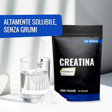 Carica l'immagine nel visualizzatore di Gallery, Creatina Creapure® in Polvere – 600 g (176 porzioni) – Creatina Monoidrata