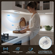 Carica l'immagine nel visualizzatore di Gallery, Luce LED Sottopensile Cucina, Luci Led Bianco Freddo 6500 K