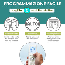 Carica l'immagine nel visualizzatore di Gallery, Wellclima Plus 2.0 – Telecomando Universale per Condizionatore con la Maggiore Compatibilità sul Mercato, Tastiera e Dis