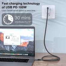 Carica l'immagine nel visualizzatore di Gallery, CAKOBLE Cavo 20 Gbps USB Type-C 3.2 Gen2, 100W 20V/5A Ricarica Rapida, Trasmissione Video 4K @ 60Hz Per Tablet, Hub, Tel