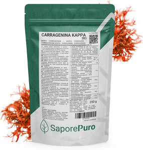 CARRAGENINA - ideale per gelati, dessert, gel - 250 GR