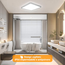 Carica l'immagine nel visualizzatore di Gallery, Yexati Plafoniera LED Soffitto 24W 3200LM 13RGB Dimmerabile con Telecomando, 3000-6500K Lampada da Soffitto IP54 Imperme