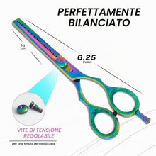 Carica l'immagine nel visualizzatore di Gallery, Forbici professionali per parrucchiere, per sfoltire i capelli, forbici da barbiere, parrucchiere, estetista, parrucchie