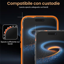 Carica l'immagine nel visualizzatore di Gallery, 3 Pezzi Pellicola Opaca per iPhone 16/15 6,1 Pollici, Vetrino Vetro Temperato Opaco HD con Strumento di Auto-Installazio