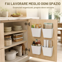 Carica l'immagine nel visualizzatore di Gallery, Organizer Cucina, Soluzione Di Archiviazione Multifunzionale, Organizer Cassetti Cucina, 4 Pezzi In PP, Organizzatore Cucina, Adatto Per Bagno E Ufficio