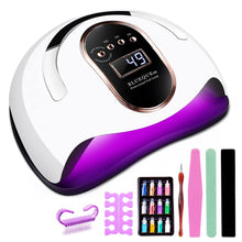 Carica l'immagine nel visualizzatore di Gallery, Lampada Unghie UV LED,72W Lampada UV Unghie Professionale per Manicure/Pedicure,4 Timers da 10s/30s/60s/90s,LCD Display Lampada per unghie per Gel Nail Polish Light