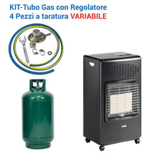 Carica l'immagine nel visualizzatore di Gallery, Crisalide® Kit Tubo Gas GPL Regolatore Attacco Verticale Variabile e Chiave – 1,5 m – Attacco Universale – Accessori Inc