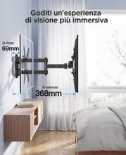 Carica l'immagine nel visualizzatore di Gallery, Supporto TV Parete, Staffa TV per LCD/LED da 13 a 42 pollici - Supporto TV Monitor Universale Orientare Inclinare Ruotar